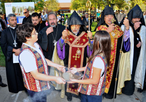 Archbishops blessing soil
